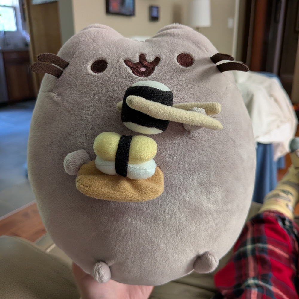 Pusheen the Cat Eating Sushi Plush